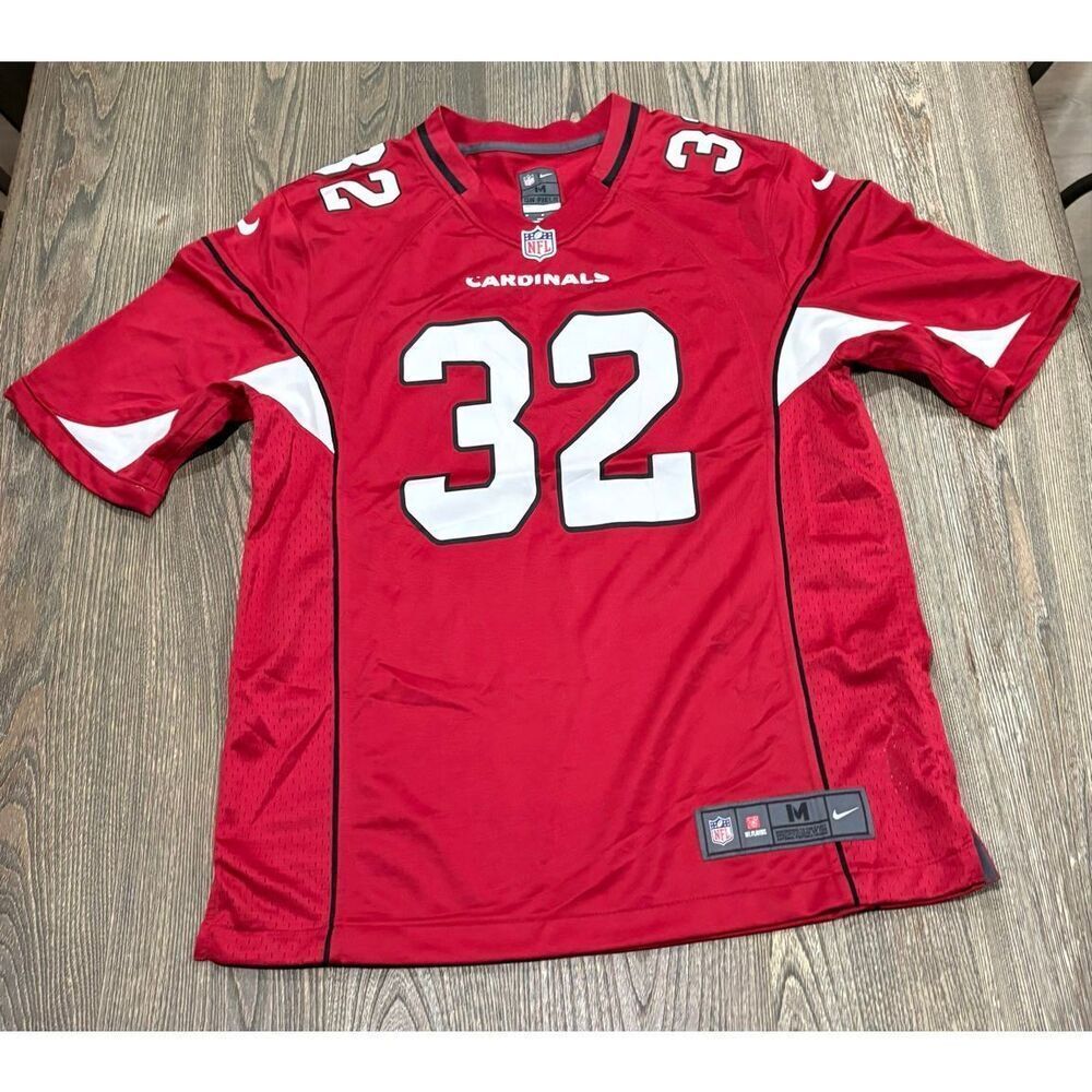 Nike Mens NFL Onfield Arizona Cardinals #32 Budda Baker Jersey Red White Size M